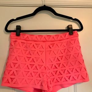 Laser Cut Shorts in Scuba Material